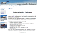 Desktop Screenshot of independentfeeestimates.com