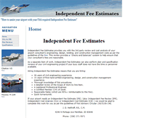 Tablet Screenshot of independentfeeestimates.com